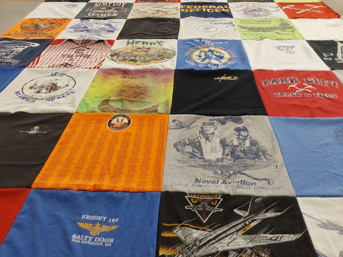 T-shirt quilt from park city high school by Richard from UT