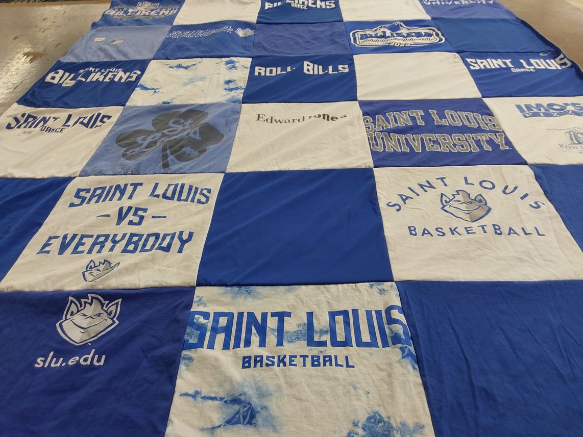 T-shirt quilt featuring saint louis billikens by Renee from IL
