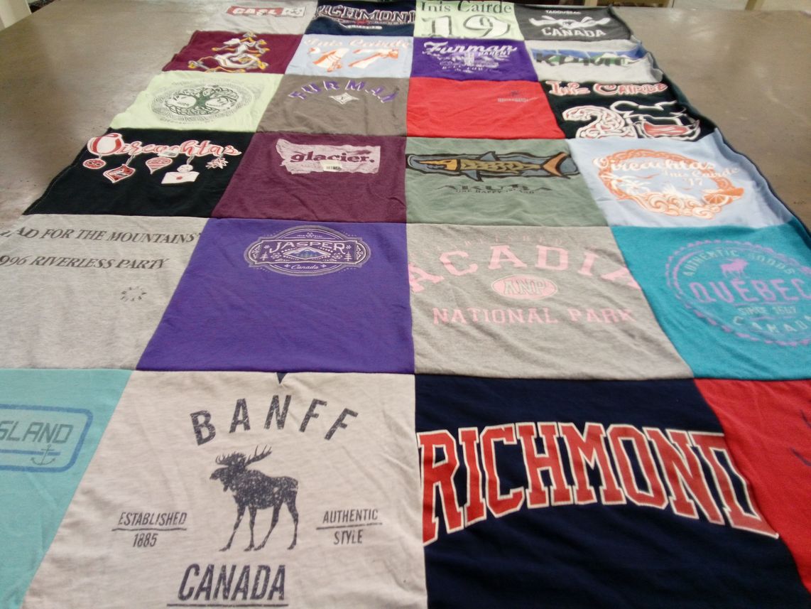 T-shirt quilt from acadia university by Stefanie from NC