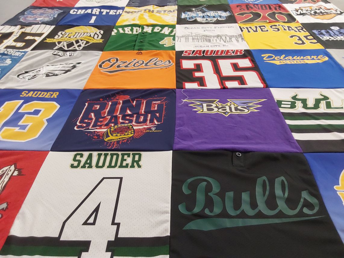 T-shirt quilt featuring bulls by colleen from DE