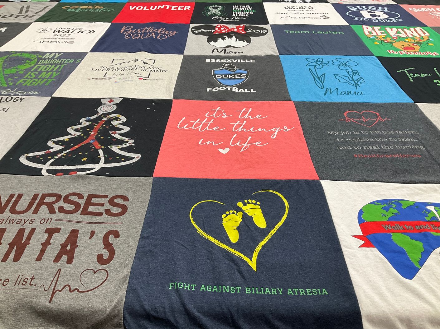 T-shirt quilt from essxville high school by Marsha from MI