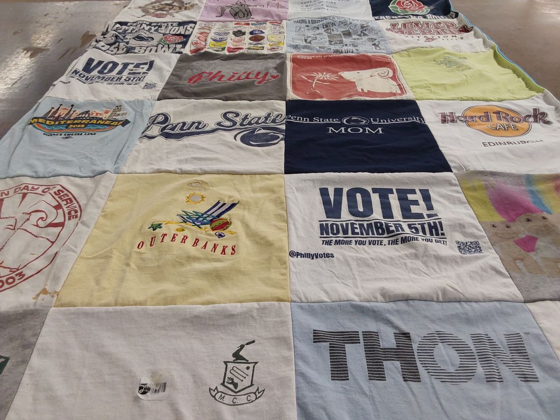 T-shirt quilt from penn state university by Susan from PA