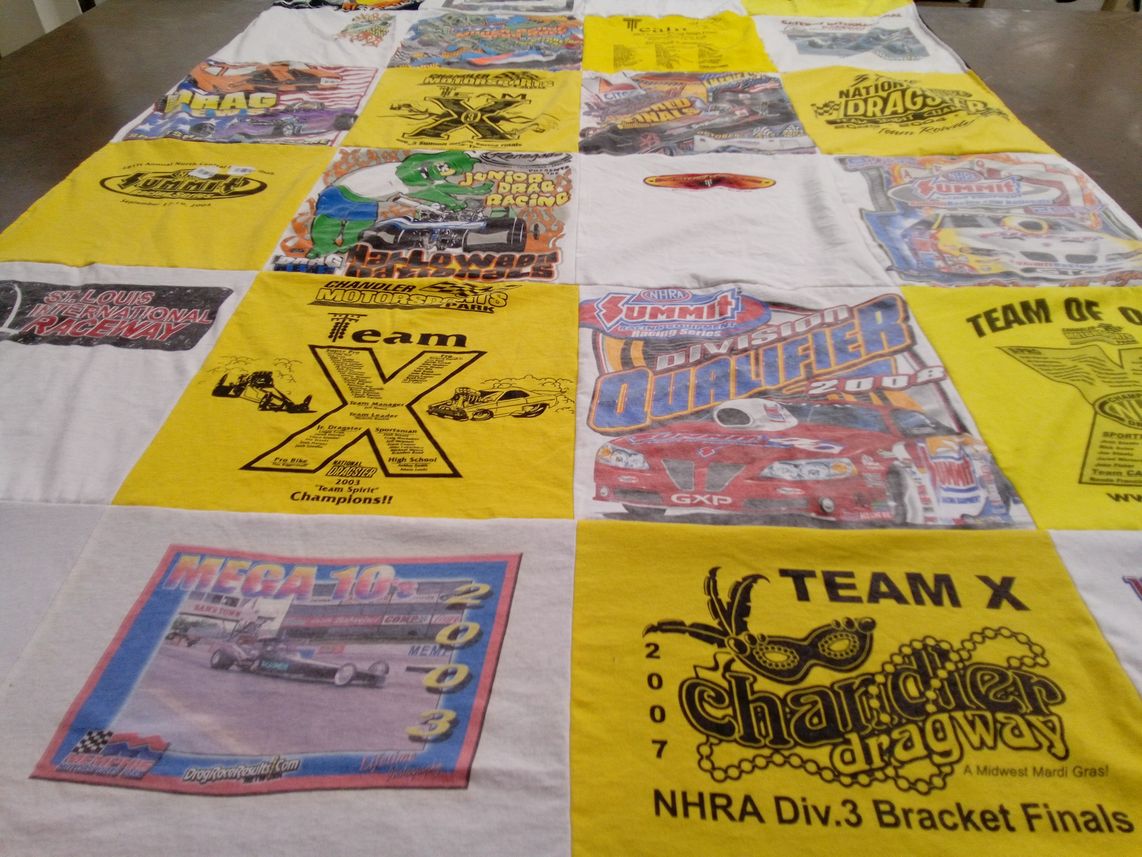 T-shirt quilt featuring team x by Neeve from KY