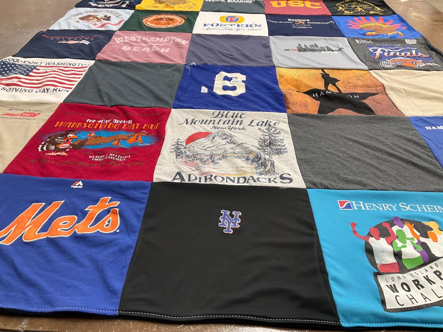 T-shirt quilt featuring new york mets by Julia from NY
