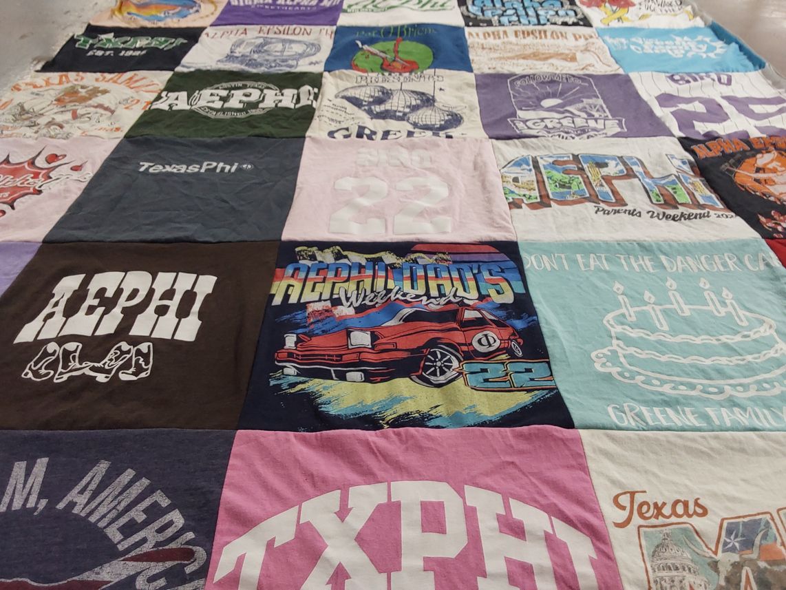 T-shirt quilt from texas a&m university by Amara from TX