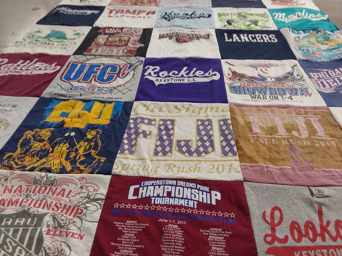 T-shirt quilt featuring rockies keystone ll, rattlers basketball by Denise from FL