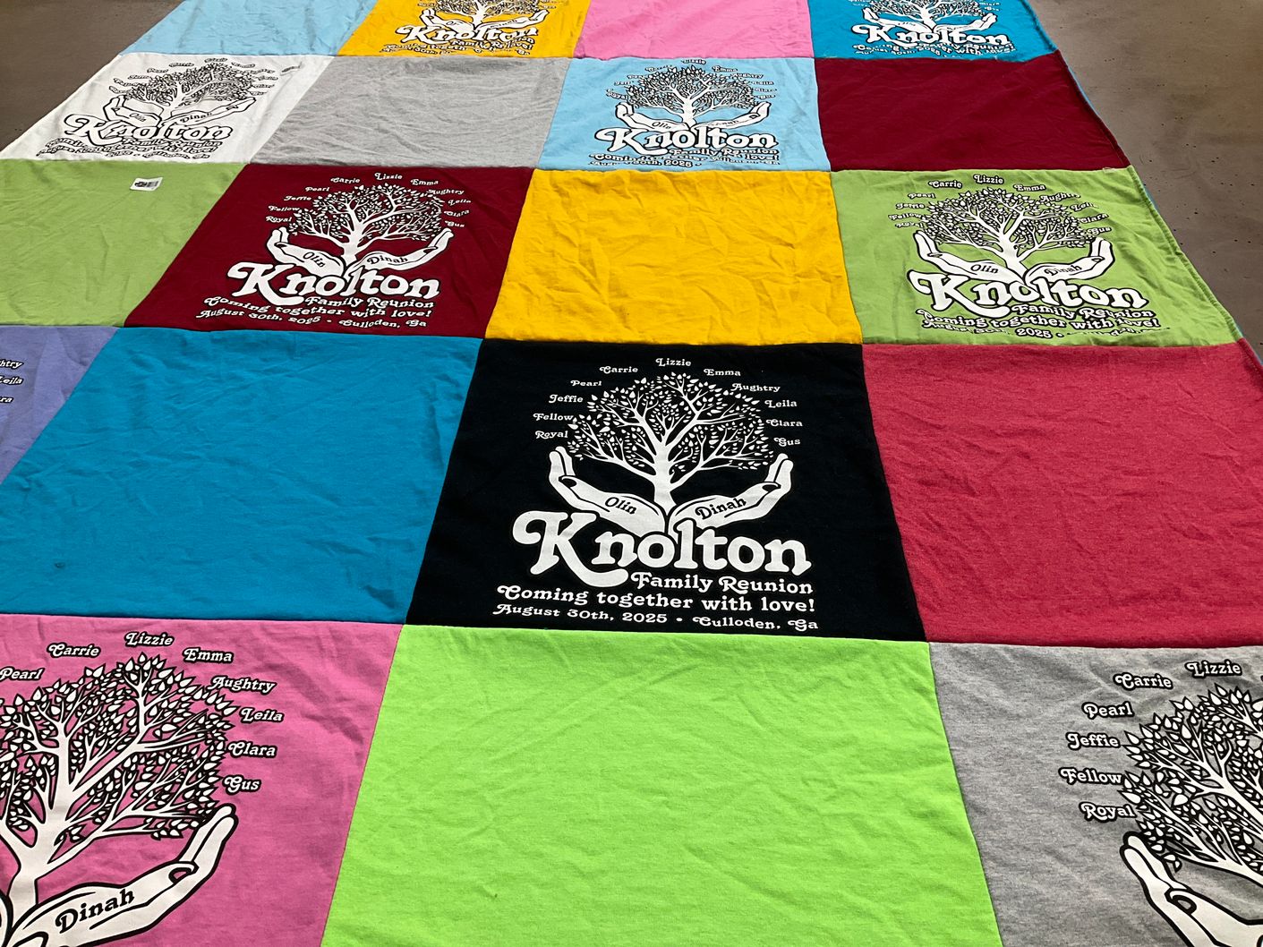 T-shirt quilt by Nichole from GA