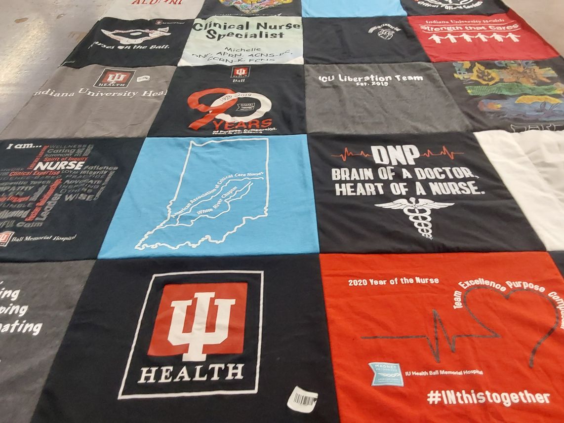 T-shirt quilt from indiana university by Michelle from IN