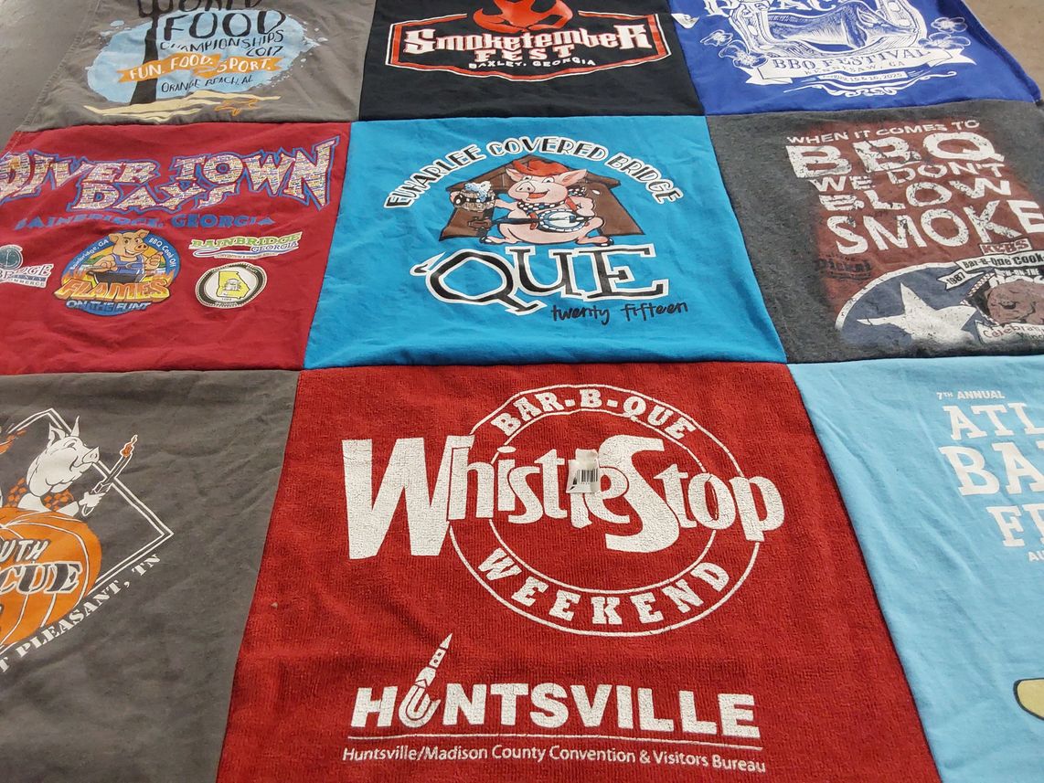 T-shirt quilt with barbecue, festivals themes by Isaiah from GA
