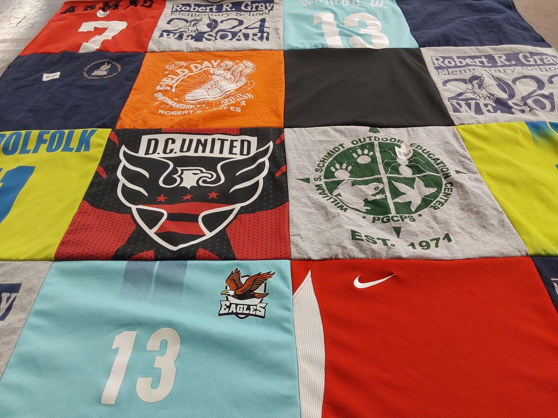 T-shirt quilt featuring d.c. united by Schevette from MD