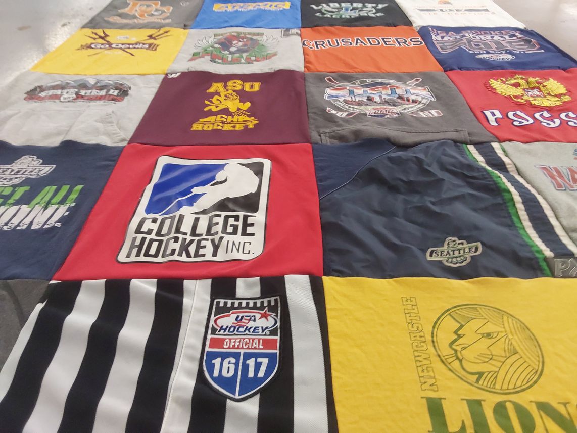 T-shirt quilt from arizona state university by Joel from WA