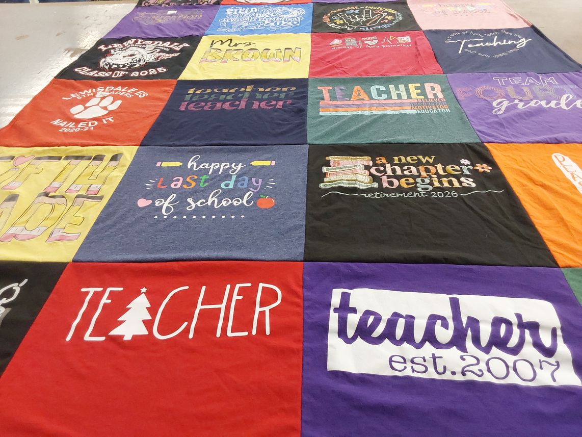 T-shirt quilt from lewisdale high school by Daphne from MD