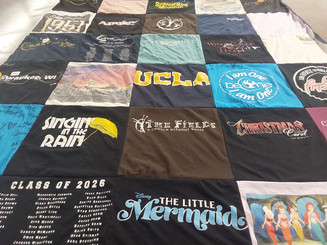 T-shirt quilt from university of california los angeles by Diane from FL