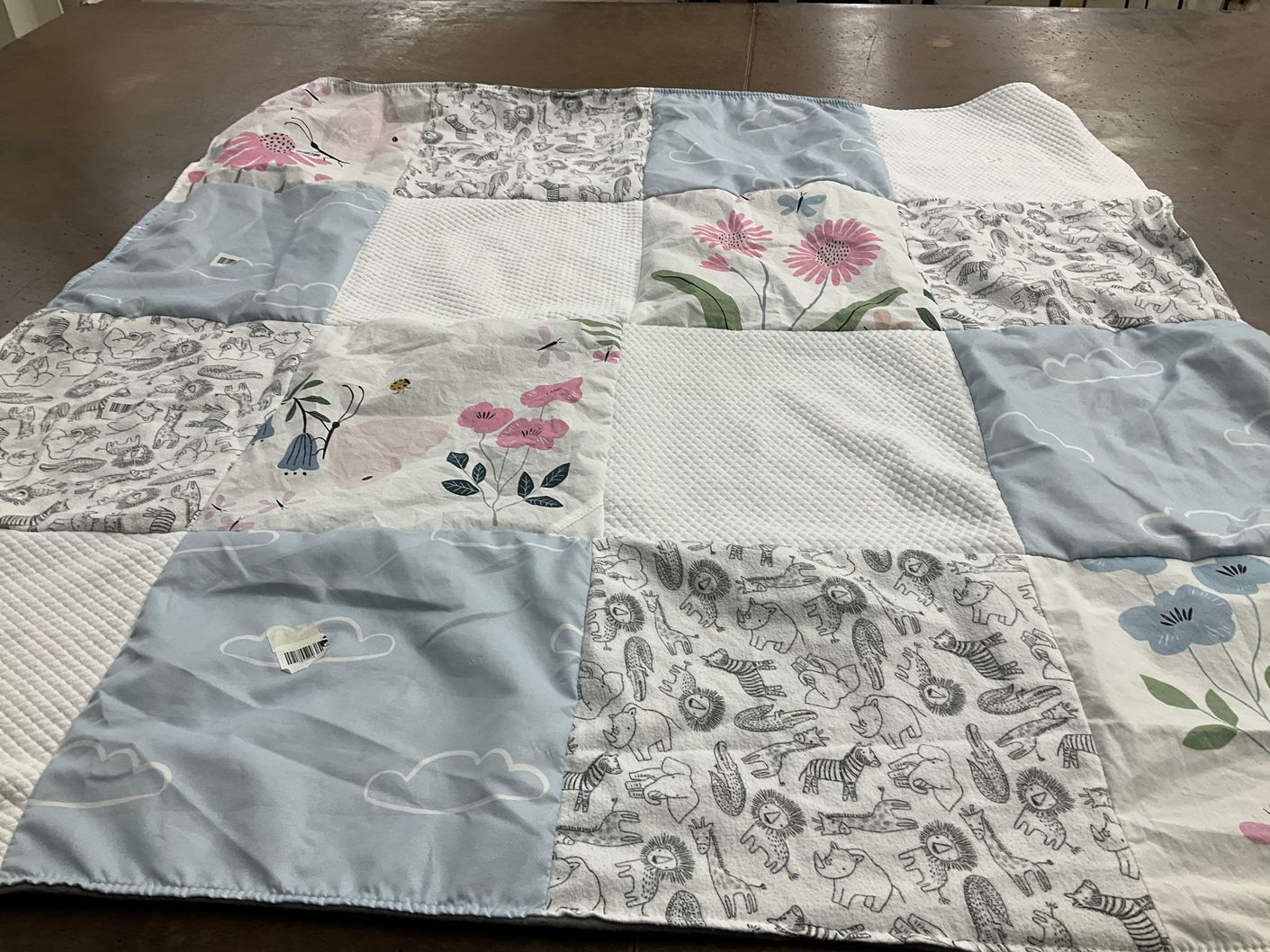 T-shirt quilt with nature, animals themes by Maxine from NJ