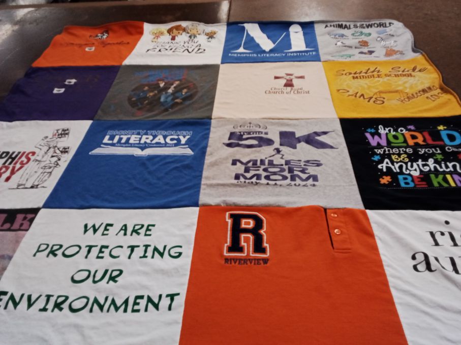 T-shirt quilt featuring riverview by Sherrie from TN