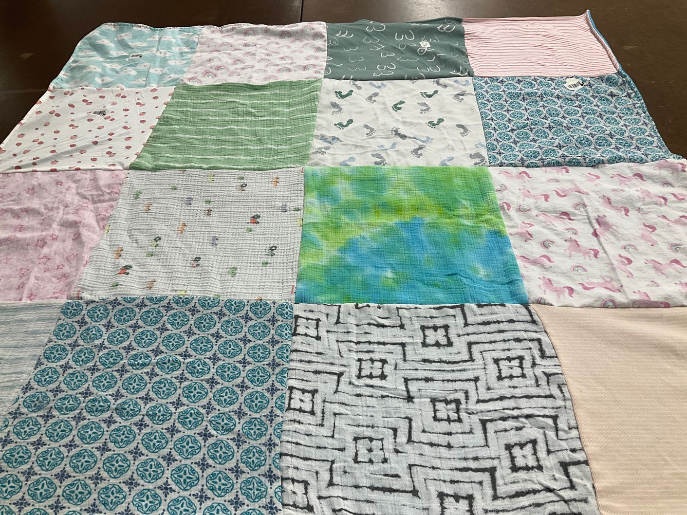T-shirt quilt with crafting, sewing themes by Megan from NJ
