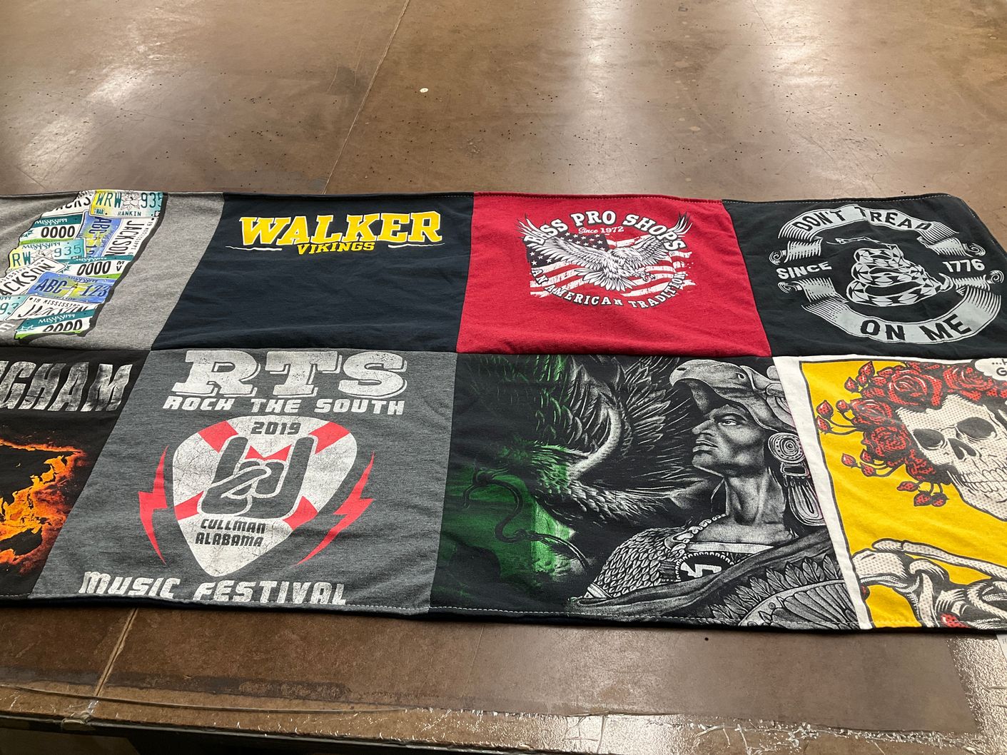 T-shirt quilt from walker high school by Barbara from AL