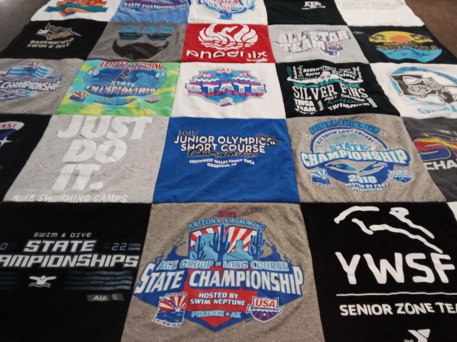 T-shirt quilt from arizona state university by Courtney from AZ