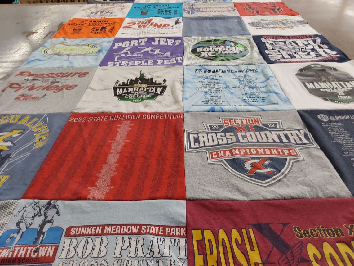 T-shirt quilt featuring section xi cross country by Diane from CT