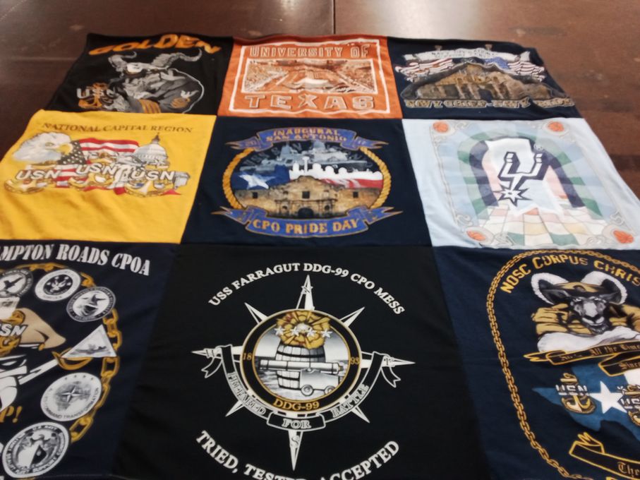 T-shirt quilt from university of texas by Jesse from TX
