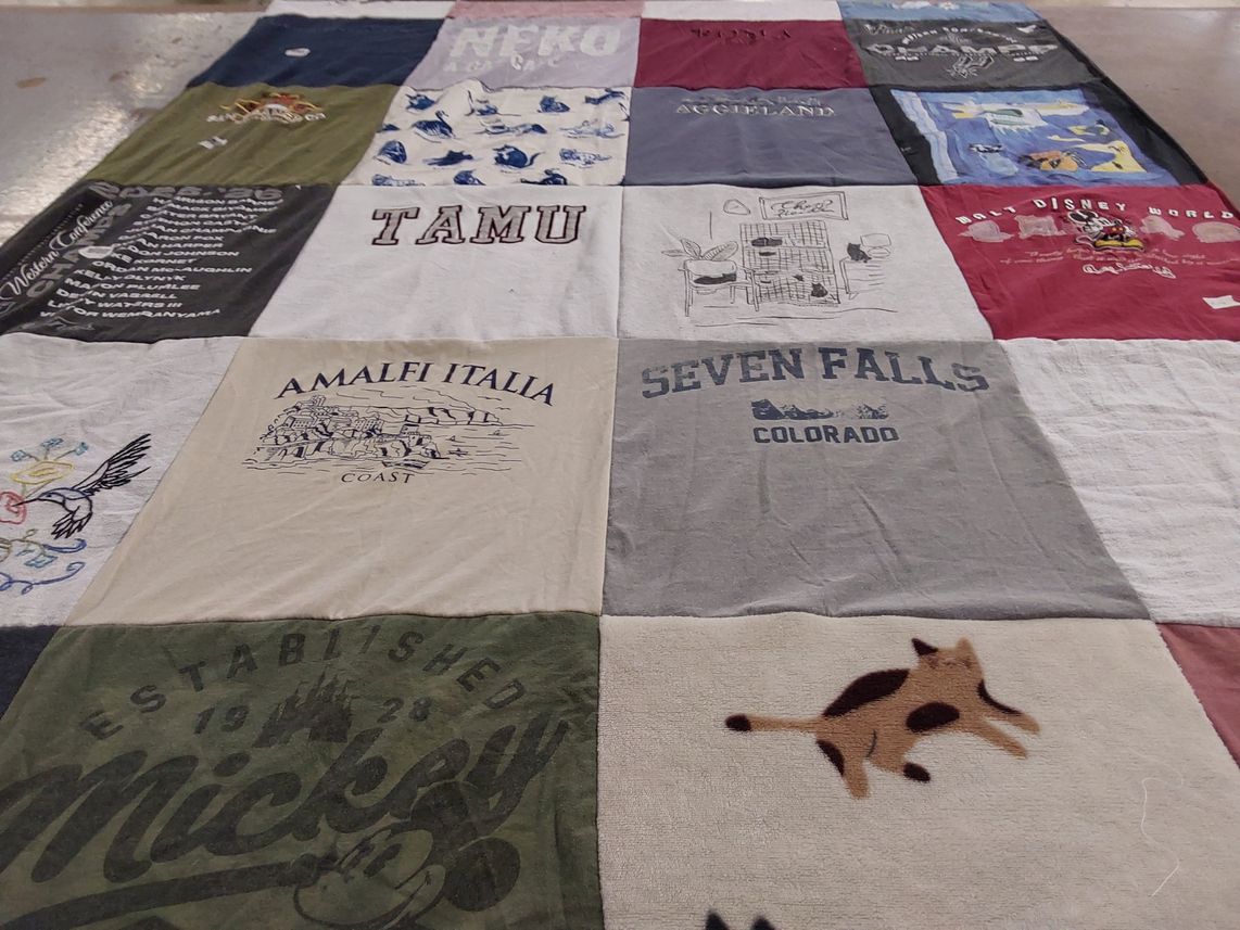 T-shirt quilt from texas a&m university by Jessica from TX
