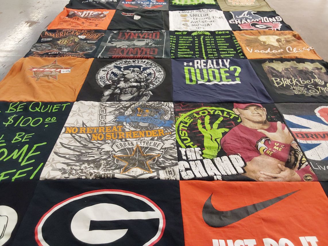 T-shirt quilt from university of georgia by Pamela from GA
