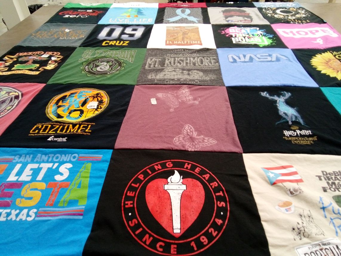 T-shirt quilt with travel, cultural festivals themes by Dennylliam from TX