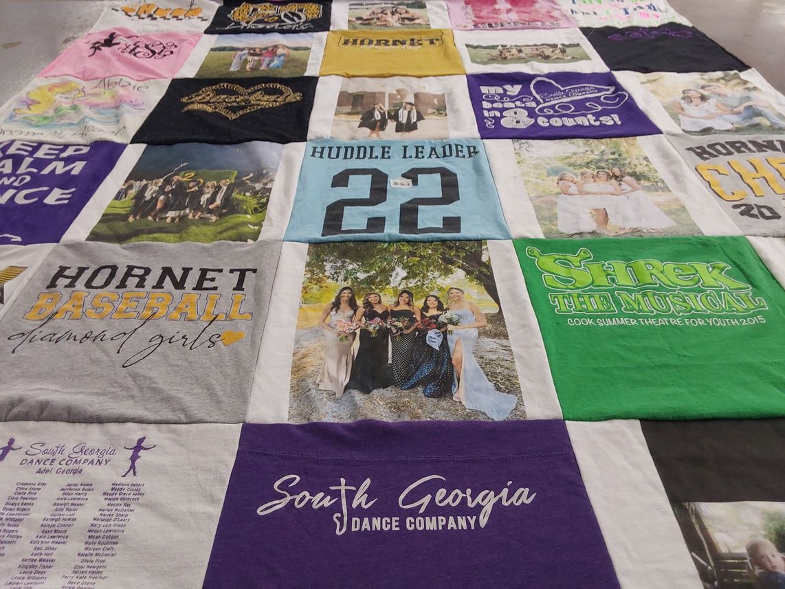 T-shirt quilt featuring hornet baseball by Michelle from GA