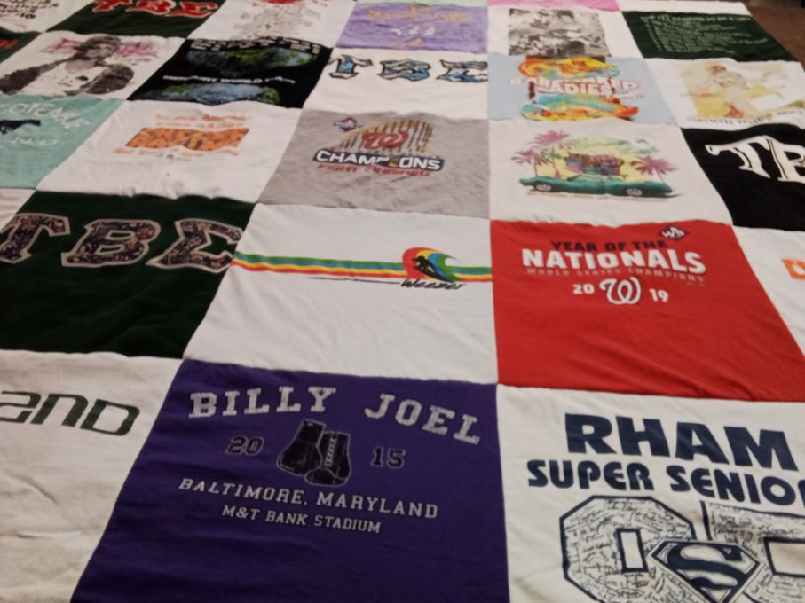 T-shirt quilt featuring washington nationals by LISA from VA