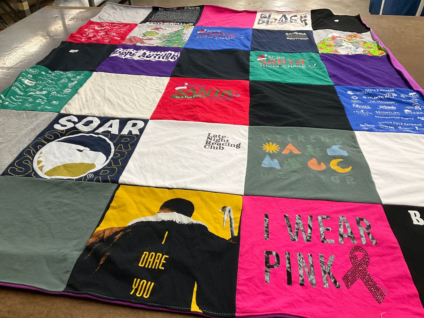 T-shirt quilt from georgia southern university by Kendra R. from GA