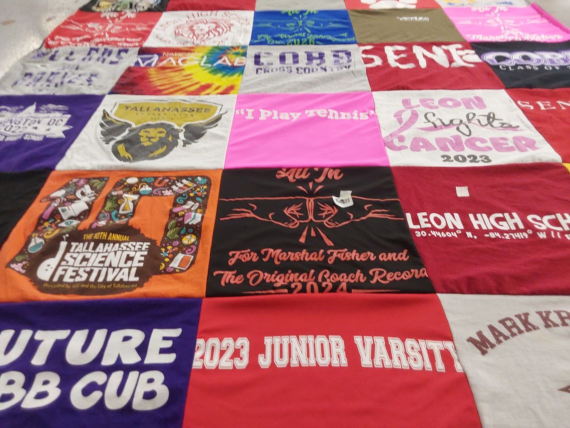 T-shirt quilt from leon high school by Kristen from FL