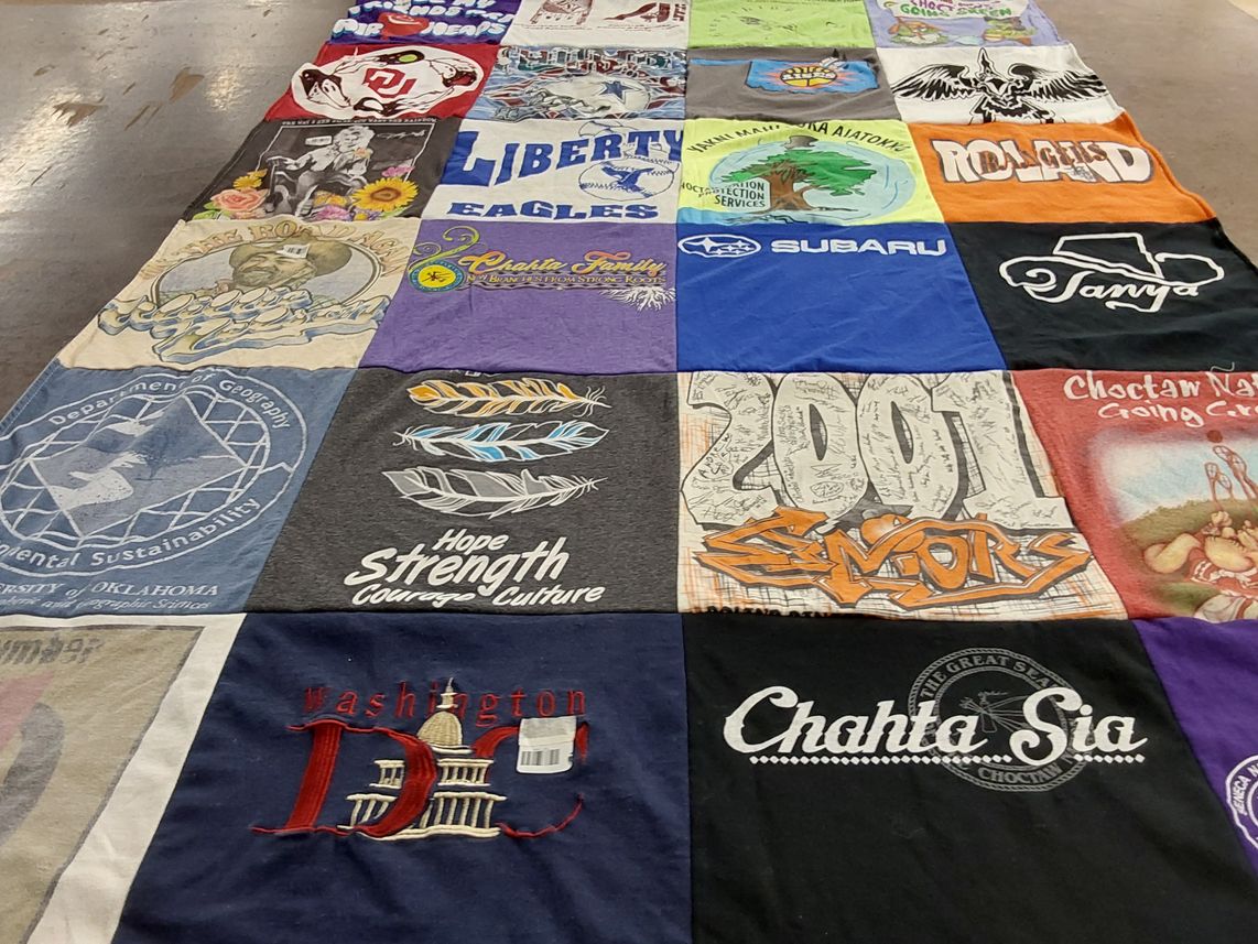 T-shirt quilt from university of oklahoma by Melanie from OK