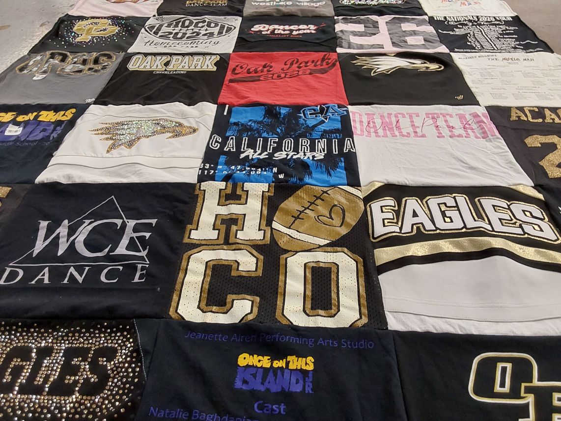 T-shirt quilt featuring eagles by Cheryl from CA