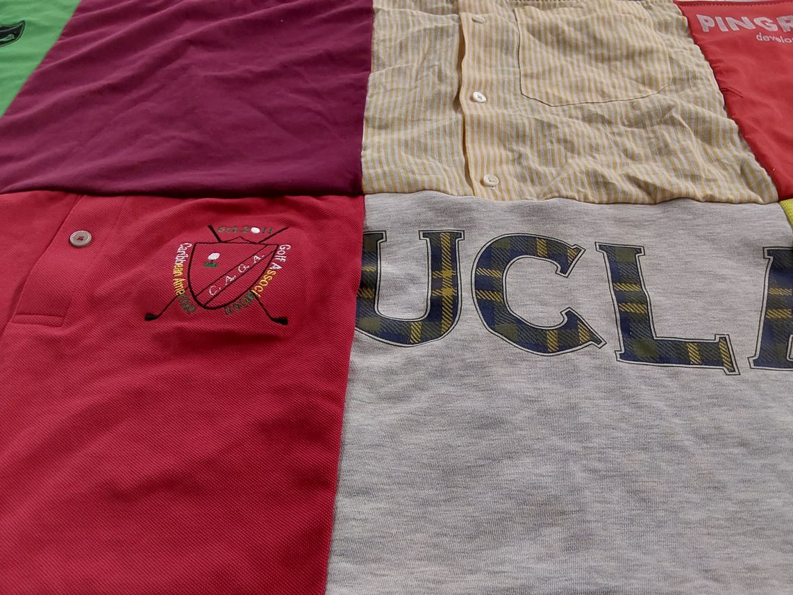 T-shirt quilt from university of california, los angeles by Margaret from NJ