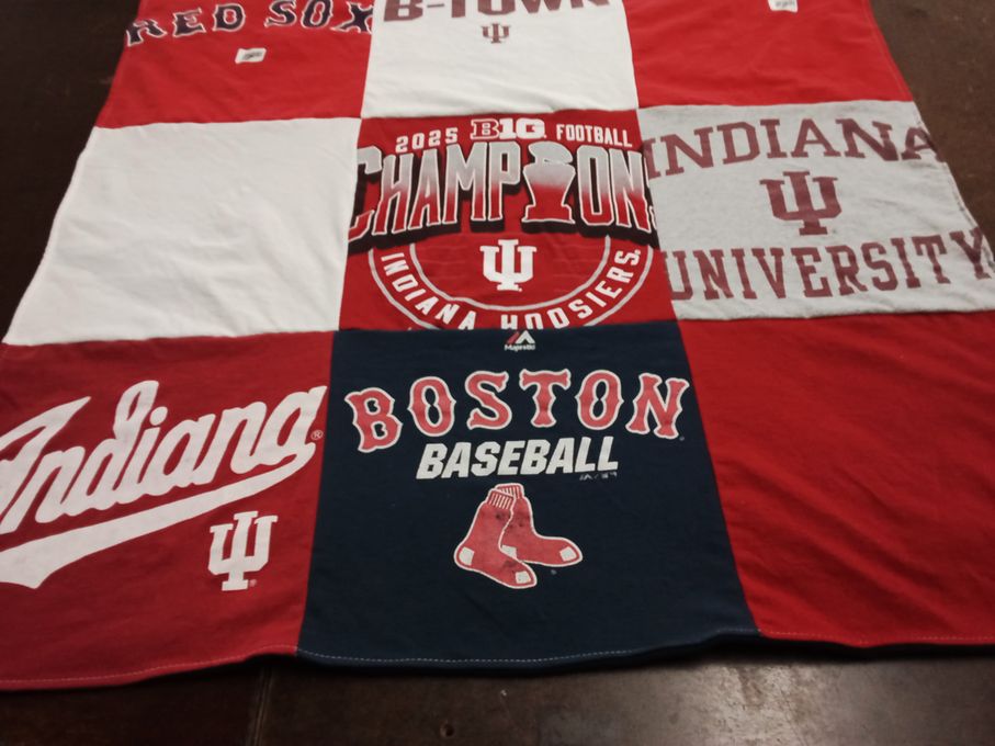 T-shirt quilt from indiana university by Kelli from KY
