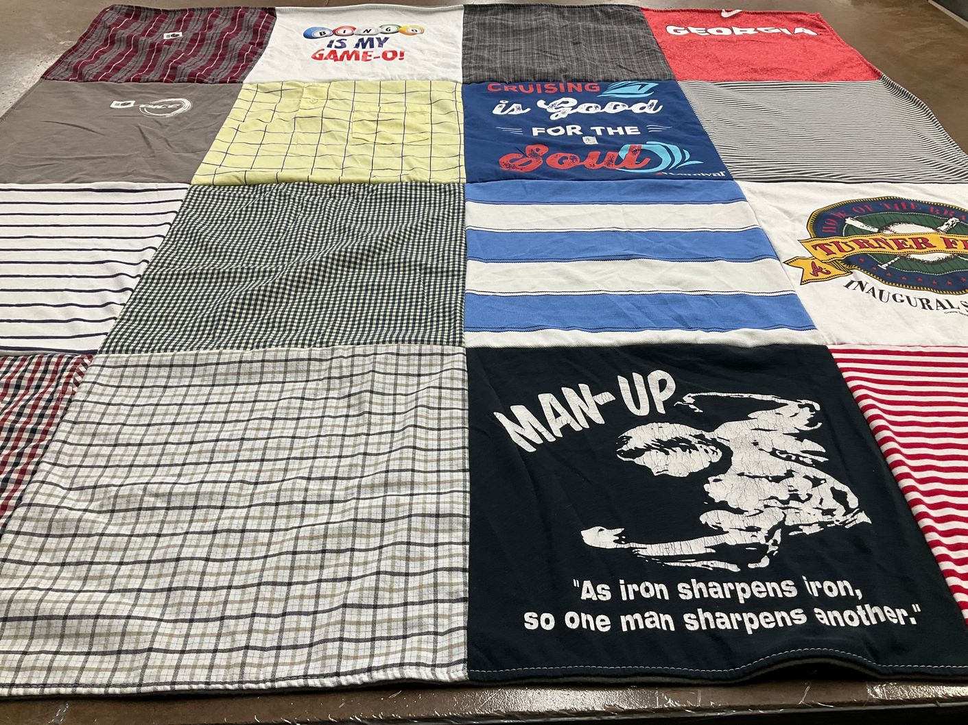 T-shirt quilt from university of georgia by Rosa from GA