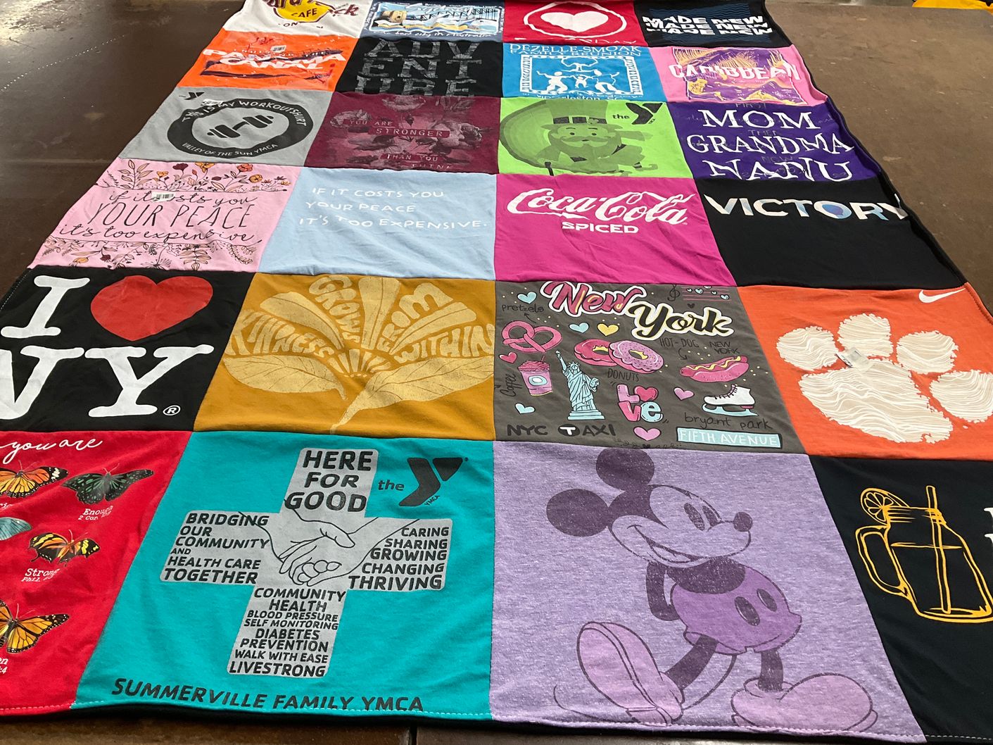 T-shirt quilt featuring clemson university by Marie from SC