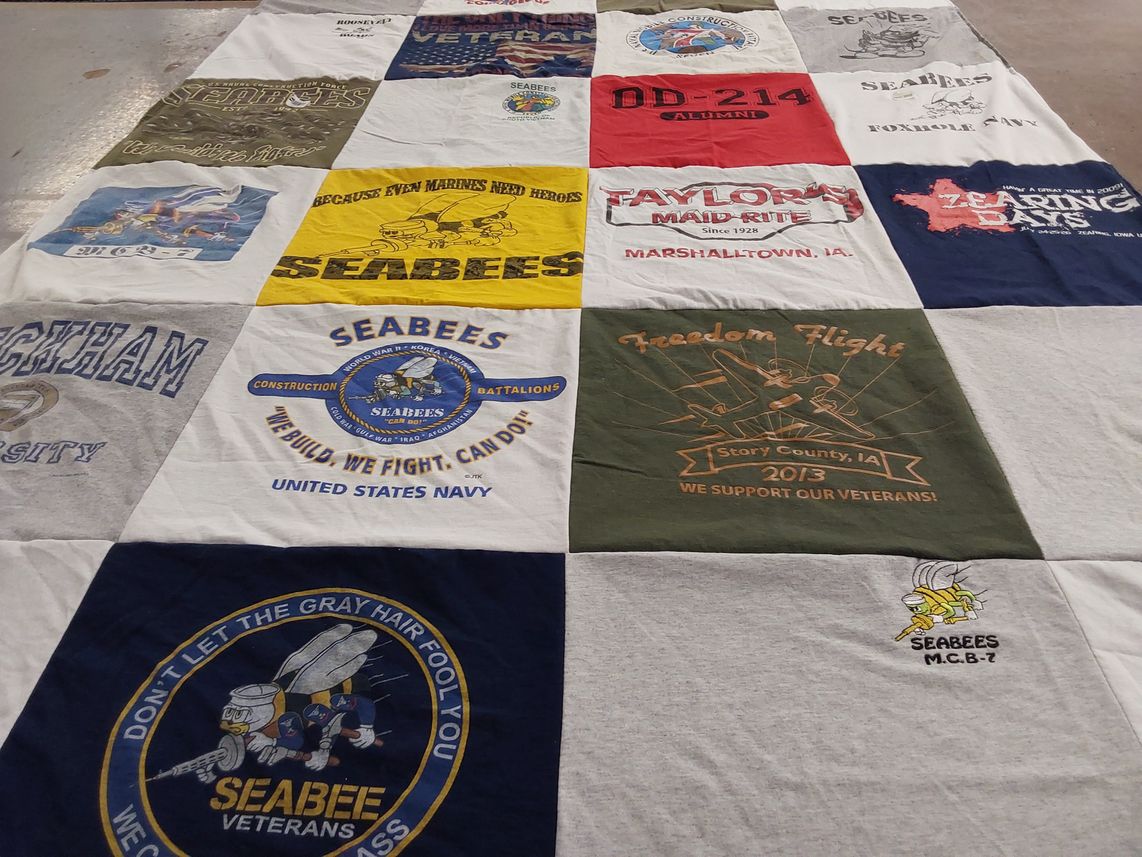 T-shirt quilt from edgerton university by Angie from MO
