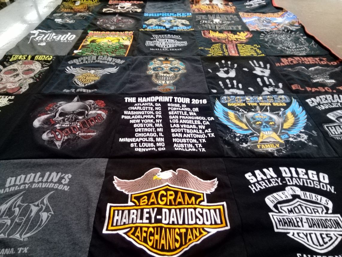 T-shirt quilt from st. mary's university by JULIA from TX