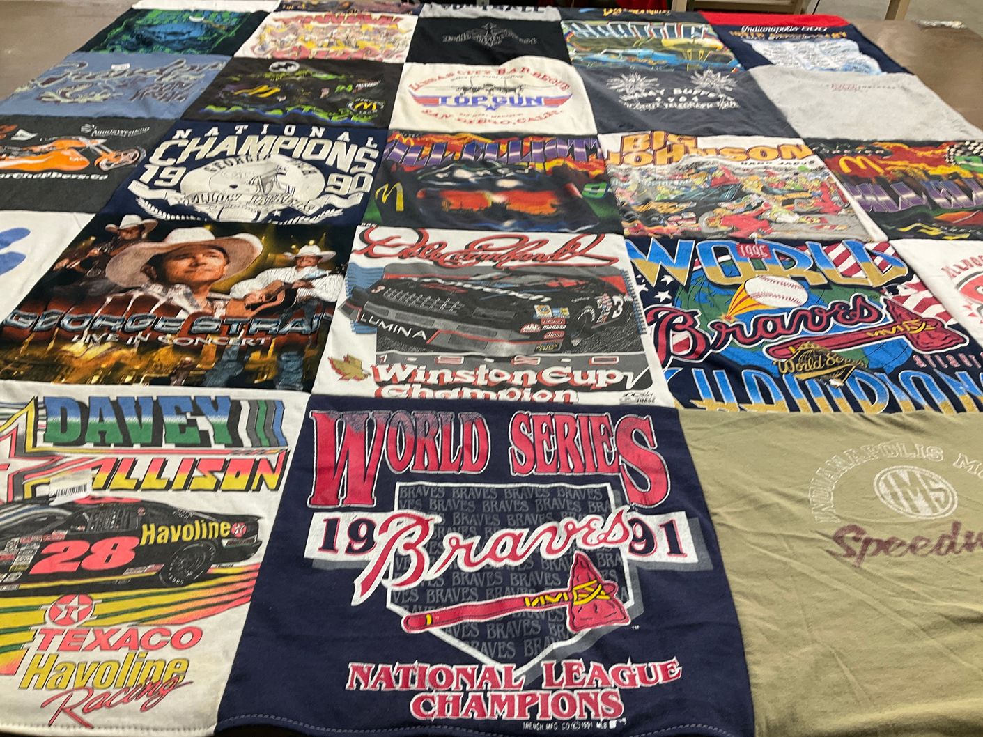 T-shirt quilt featuring atlanta braves by Tiffany from VA