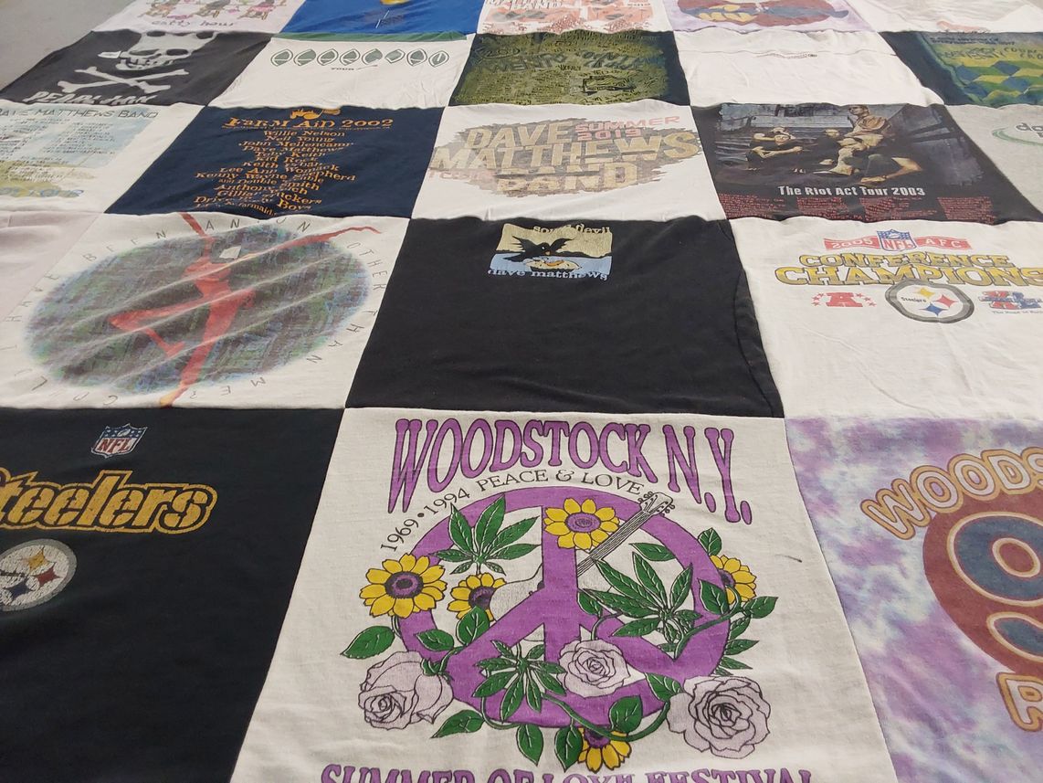 T-shirt quilt featuring pittsburgh steelers by Tara from PA