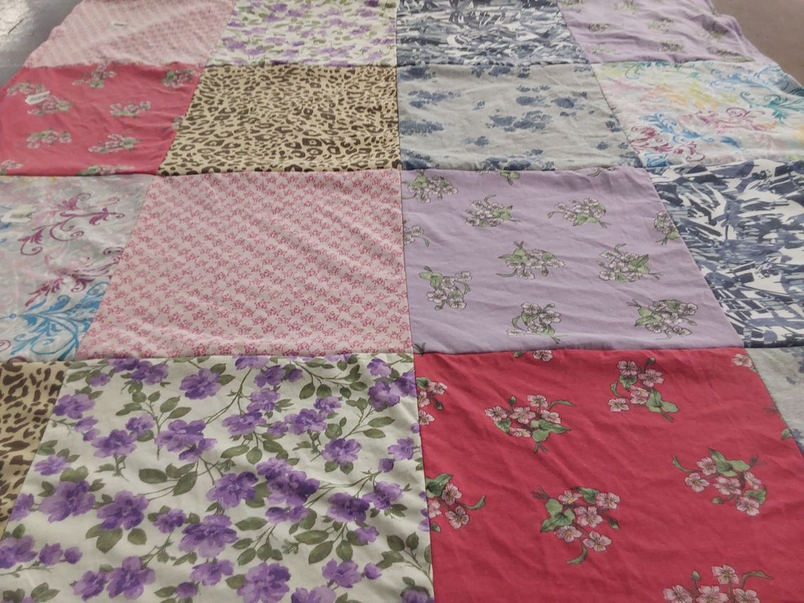 T-shirt quilt with sewing, crafting themes by Brittany from GA