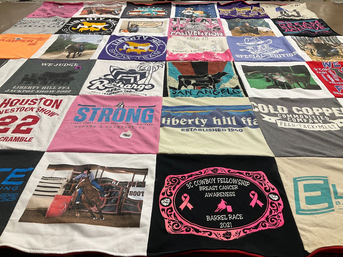 T-shirt quilt from liberty hill high school by David from TX