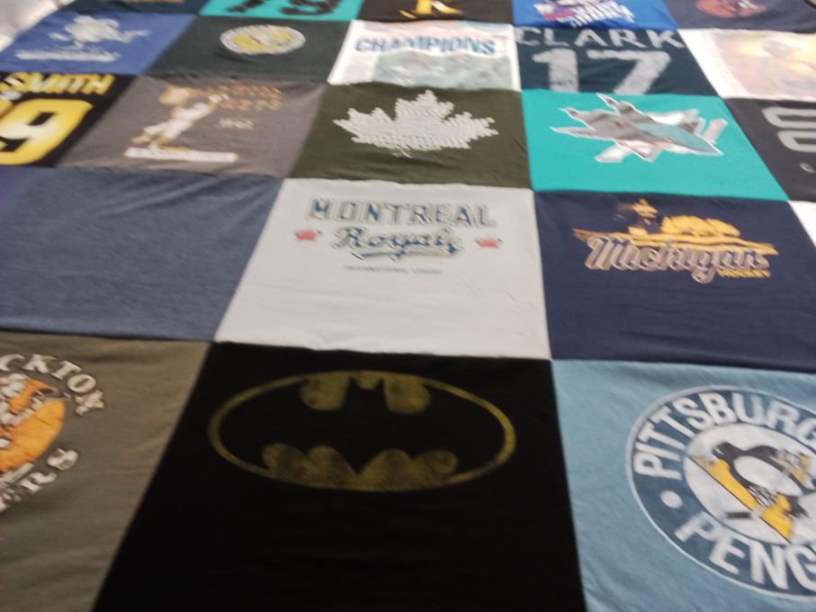 T-shirt quilt featuring pittsburgh penguins by bruce from MI