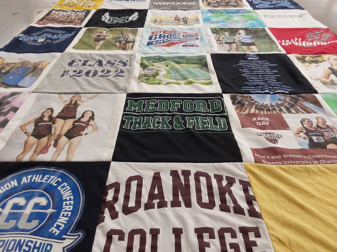 T-shirt quilt from roanoke college by Sarah from NJ