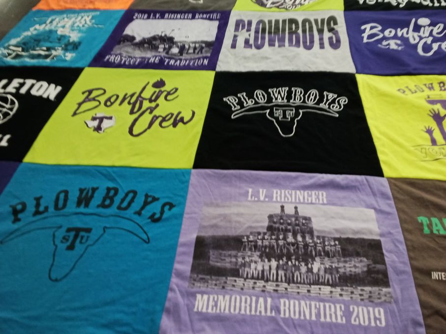 T-shirt quilt featuring tarleton state university basketball by Jeffrey from TX