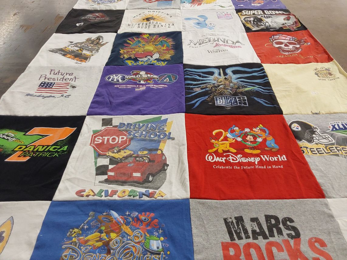 T-shirt quilt featuring pittsburgh steelers by Susan from AZ