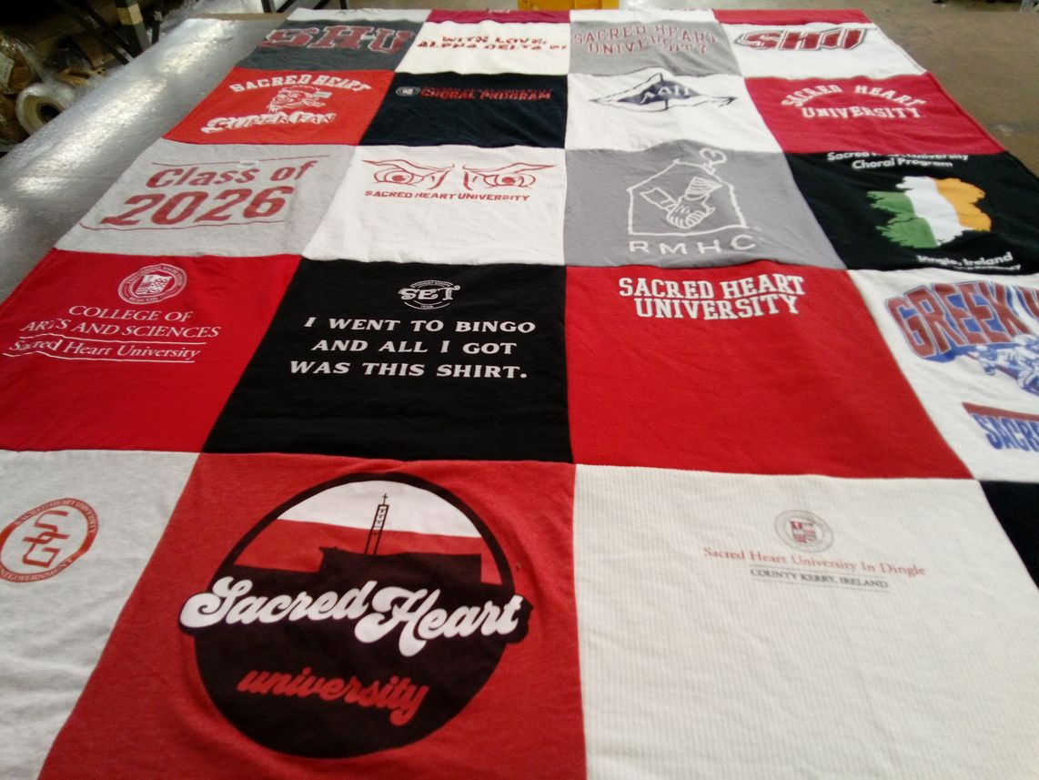 T-shirt quilt from sacred heart university by Bridget from MA