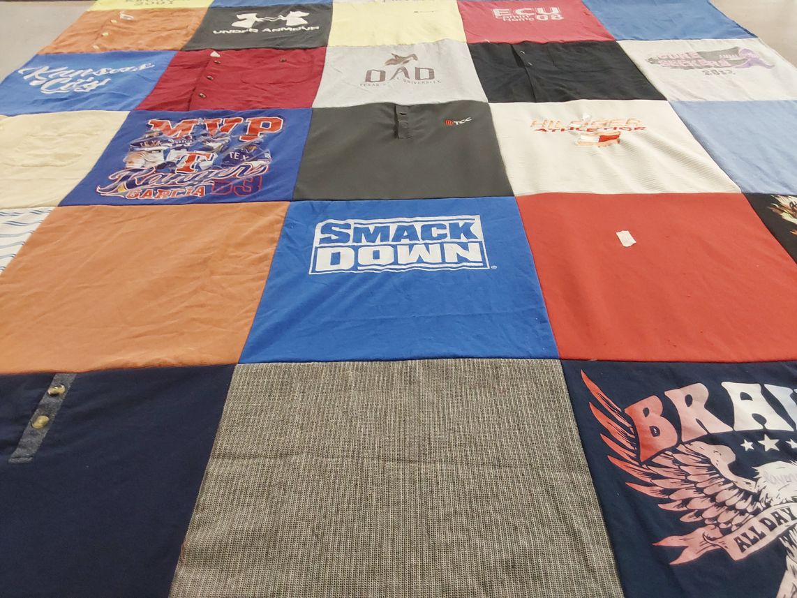 T-shirt quilt featuring braves by Ashley from TX