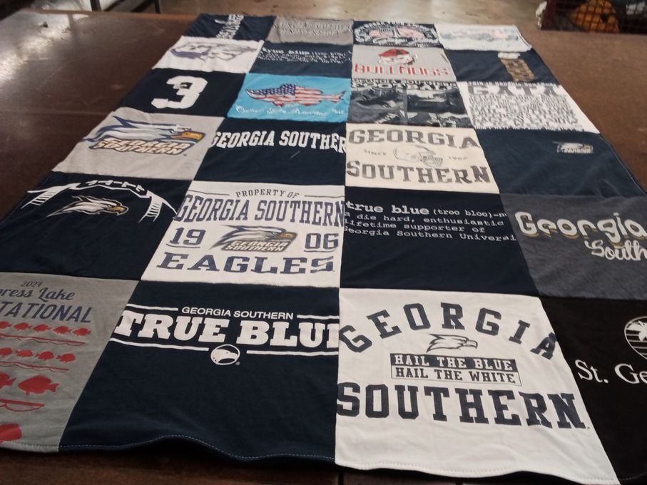 T-shirt quilt from georgia southern university by Patricia from GA